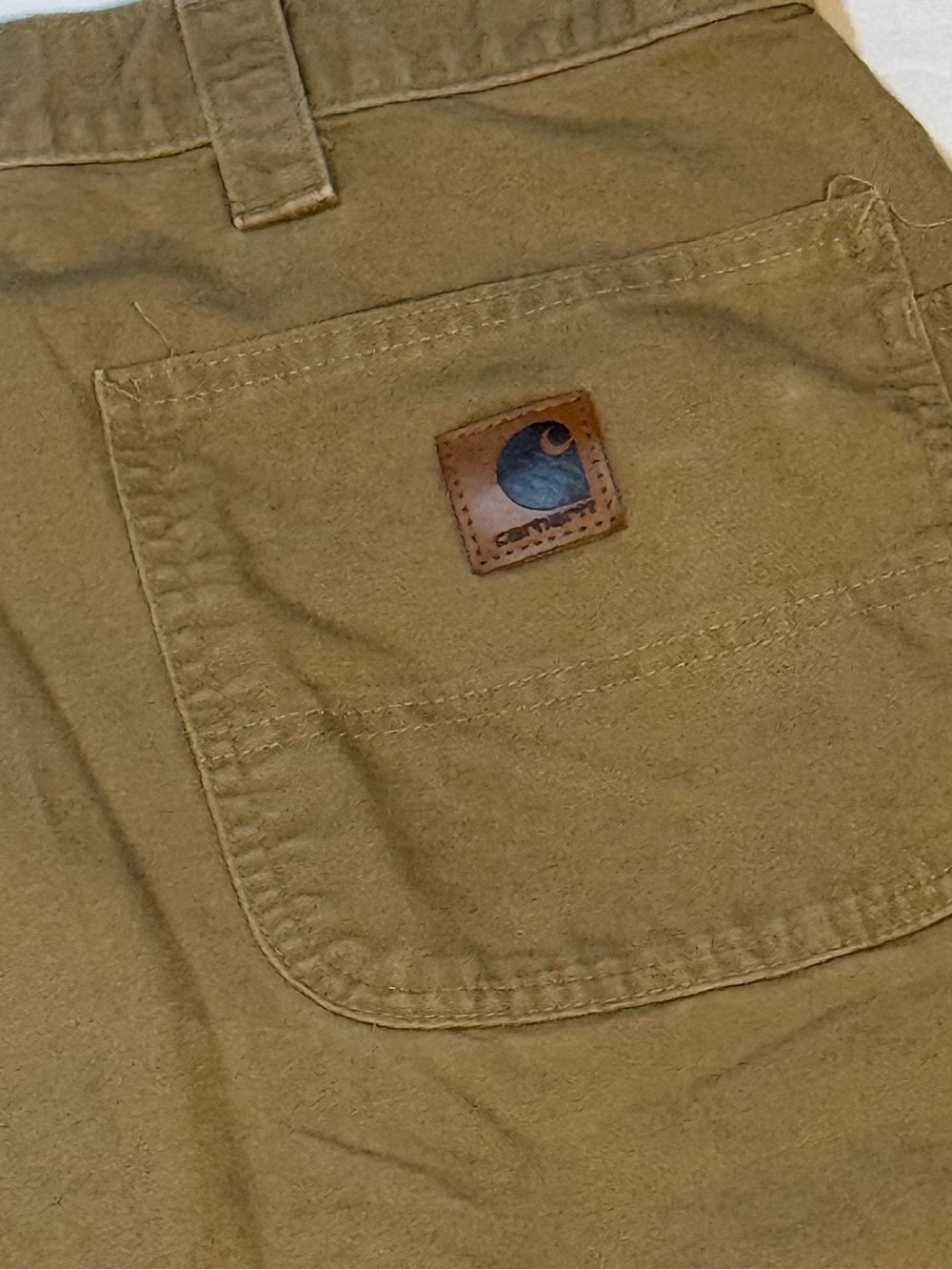 Carhartt B147 DKH Men’s Brown Work Shorts - Picture 2 of 5